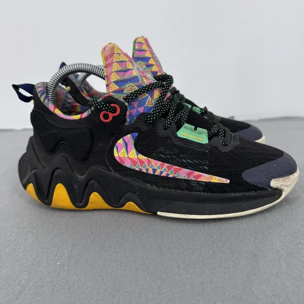 Nike Giannis Immortality 2 Shoes Youth Size 5.5Y Black Multi Basketball Sneakers